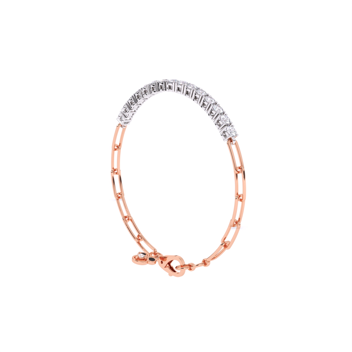Round Link Lab Diamond Bracelet